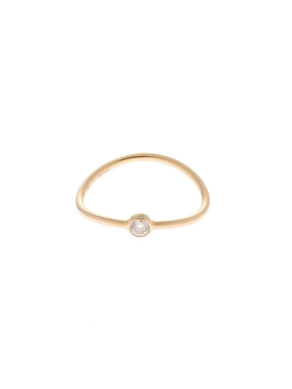 Tiffany & Co Wave Shin Grelot R YG Ring 18k Gold